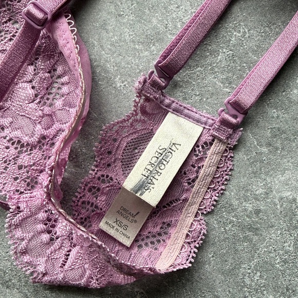 Victoria’s Secret silver label pink purple garter belt xs/s - Picture 4 of 4